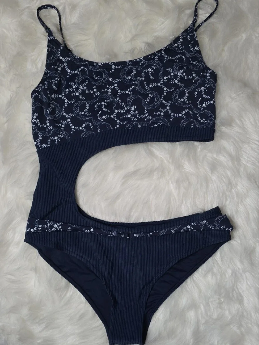 Thea Ribbed Bandana One Piece Swimsuit SiZE